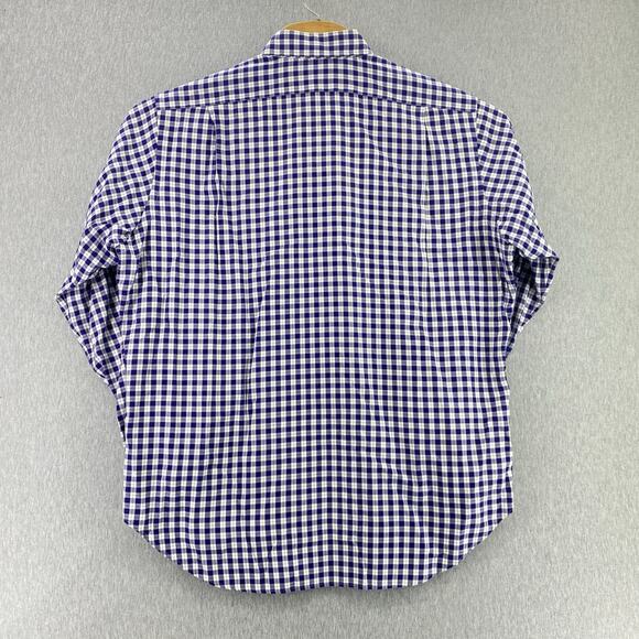 Polo Ralph Lauren Men's 16 1/2-34 Button Shirt Long Sleeve Plaid Blue Philip - Picture 3 of 6